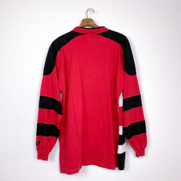 Vintage Kansas City KC Chiefs Logo Athletic Long Sleeve T-Shirt XL Red Black - Picture 7 of 8